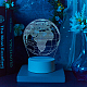 Lampe de visualisation créative acrylique 3d DJEW-WH0010-54-6