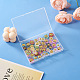Cheriswelry 60 pz 10 perle di vetro dipinte a spruzzo trasparenti in stile LAMP-CW0001-04-8