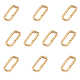 CHGCRAFT 10Pcs 14K Gold Filled Oval Clasp Spring Claps Connector Brass Spring Gate Rings for DIY Jewelry Finding Necklace Bracelet FIND-WH0127-90G-1