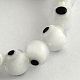 Main ronde perles au chalumeau mauvais œil brins LAMP-R114-8mm-11-1