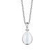 SHEGRACE Luxurious Rhodium Plated 925 Sterling Silver Pendant Necklace JN533A-1
