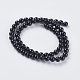 Brins de perles d'onyx noir naturel G-G591-6mm-06-2