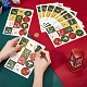 CRASPIRE 120pcs Christmas Stickers Labels 1.5Inch Rectangle Round Gold Laser Merry Christmas Tags Stickers Self Adhesive Xmas Envelope Seals Xmas Stickers for Decoration Party Gift Wrap Bag DIY-WH0308-333-3