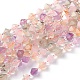 Améthyste naturelle et citrine et quartz rose et préhnite et brins de perles de cristal de quartz G-J390-A04-1