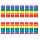 Dicosmetic 20pcs 2 Farben Regenbogen undurchsichtige Acrylanhänger MACR-DC0001-02-1