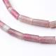 Dyed Column Natural Pink Tourmaline Beads Strands G-K089-B-07-1