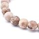 Bracelets extensibles en perles de maifanite / maifan BJEW-K212-C-044-3