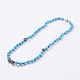 Natural & Synthetic Mixed Stone Beaded Necklaces and Polymer Clay Rhinestone NJEW-F174-05-2