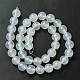 Натуральный белый агат бисер круглый пряди&nbsp;G-N0151-10-10mm-3