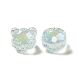 Placage uv perles acryliques irisées arc-en-ciel PACR-M002-03-3
