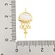 Ganci per mollette a forma di medusa in argento sterling con micro pavé di zirconi cubici STER-Q190-11G-3