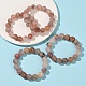 Женские браслеты из круглых бусин натурального кварца толщиной 12 мм BJEW-G756-02B-2