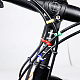 Hobbyay 40 個 2 色樹脂自転車ケーブルバックル  自転車用品用回転式ブレーキライン S 字クリップ  ミックスカラー  19.5x8x5.5mm  穴：3mm  20個/カラー FIND-HY0002-91-6
