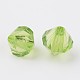 Faceted Bicone Transparent Acrylic Beads X-DBB4mm-103-2