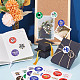 CRASPIRE 10 Sheets 5 Colors Graduation Theme Round Dot Paper Stickers DIY-CP0007-86-5