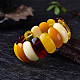 Bracelets extensibles rectangulaires en ambre naturel pour femmes FIND-PW0021-03-3