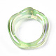 透明樹脂指輪  ABカラーメッキ  ミックスカラー  usサイズ6 3/4(17.1mm) RJEW-T013-001-E-6