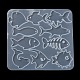 Moldes de silicona para colgantes diy con tema del océano y peces DIY-G102-01D-4