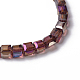 Electroplate Glass Braided Beaded Bracelets BJEW-JB04236-03-2