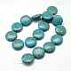 Chapelets de perle en turquoise synthétique teinte TURQ-Q100-04C-01-2