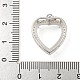 Сеттинги Серебряный кулон кабошон 925 стерлингов STER-B005-21P-3