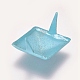 鉄のピラミッドリベット  DIYレザークラフト用装飾リベット  空色  12x12x3.5mm IFIN-WH0051-63H-2