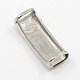 Smooth 304 Stainless Steel Slide Charms STAS-I005-01-2