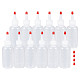 Benecreat 12 paquet 4 onces (120 ml) flacons de distribution en plastique avec capuchons rouges - bon pour l'artisanat DIY-BC0010-11-1