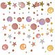 Pandahall elite 3 pz 3 stile carta glitter cerchio stella ghirlanda HJEW-PH0001-50-7