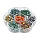 Perle di malachite sintetiche 140 pz 7 stili G-YW0001-16-2
