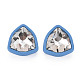Boucles d'oreilles triangle strass cristal avec 925 épingles en argent sterling pour femme MACR-S275-036A-2
