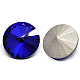 Граненый алмаз стекла отметил назад горный хрусталь кабошоны RGLA-D001-16mm-S06-2