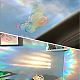 10 Uds mariposa atrapasol colorido Arco Iris prisma pegatinas de vidrio electrostático DIY-WH0409-69E-5