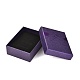 Set di scatole di gioielli di carta rettangolari CON-D008-01A-4