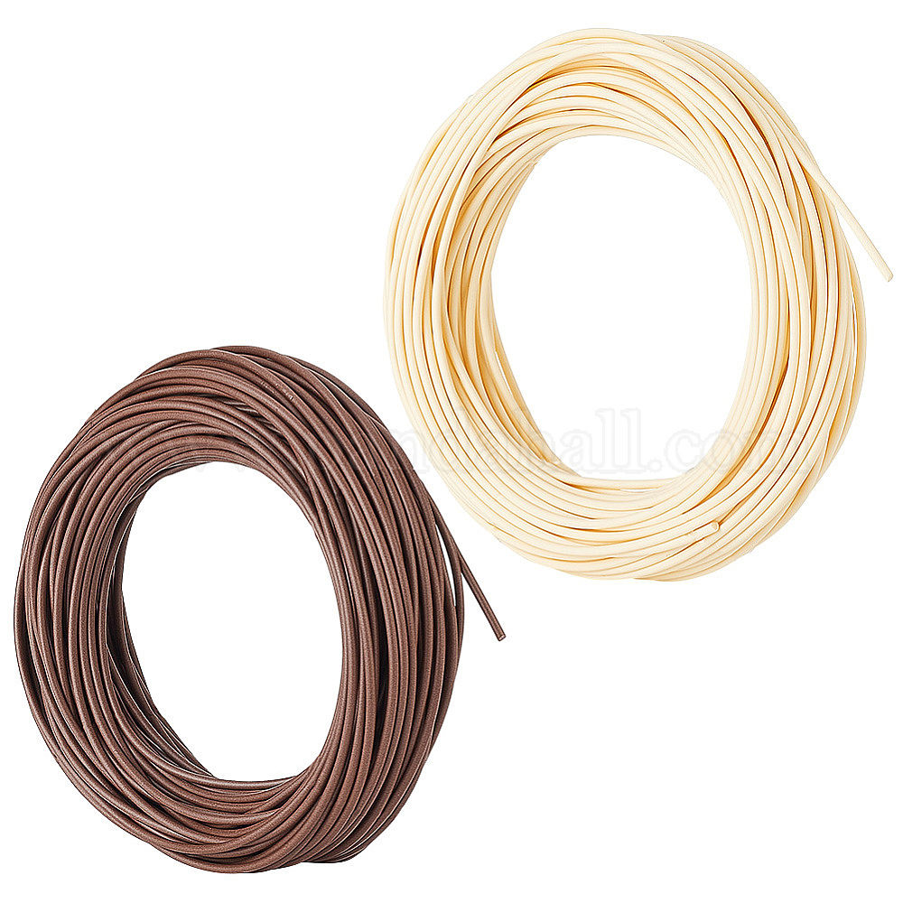 Wholesale AHANDMAKER 2 Rolls 0.1 Inch Basket Weaving Synthetic Rattan