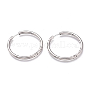 Серьги-кольца Huggie Hoop из нержавеющей стали 201 EJEW-O095-05-31