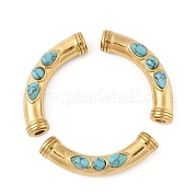 Синтетические бирюзовые бусины STAS-P380-66G-01
