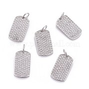Латунные микро проложить кубического циркония подвески ZIRC-L070-42P