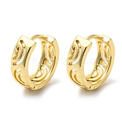 Серьги-кольца из латуни EJEW-M236-01D-G