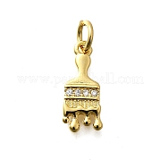 Латунные микро проложить кубического циркония подвески KK-P295-04G