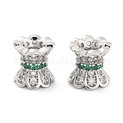 Латунные микропаве из прозрачного кубического циркония KK-P271-39B-01