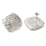 Серьги-гвоздики из нержавеющей стали 304 EJEW-I312-01P