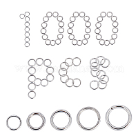 64pcs 2 Sizes 5mm/7mm 4 Colors Twisted Jewelry Connecting Rings