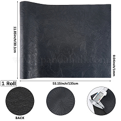 1 Stück PVC-Lederstoff mit Blumenmuster&nbsp;DIY-CL0001-80B