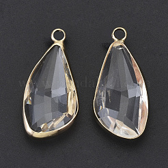 Прозрачные стеклянные подвески&nbsp;GLAA-N038-10