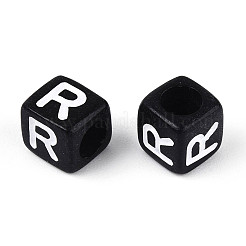 Начальные акриловые бусины с горизонтальной дырочкой OACR-ZX006-35R