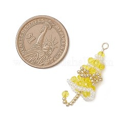 7шт стеклянные подвески&nbsp;PALLOY-MZ01164