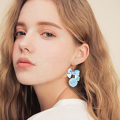 40шт прозрачные акриловые бусины с кракле&nbsp;PACR-PA0001-19