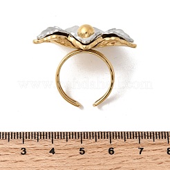 Регулируемые манжеты из нержавеющей стали 304 с открытыми кольцами для женщин&nbsp;RJEW-C150-01GP