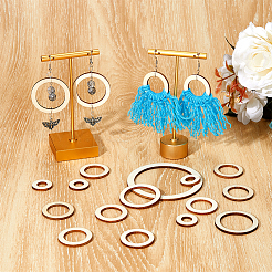 60 шт. 6 стиля деревянных кабошонов&nbsp;WOOD-FH0002-26